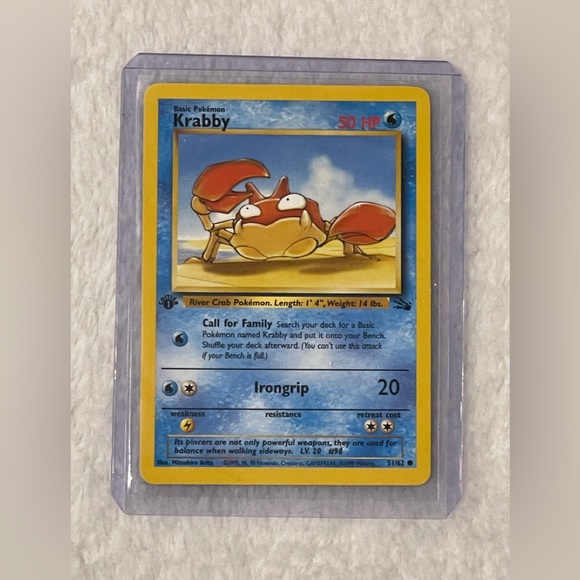 Krabby 1st Edition 51/62 Non-Holo - Picture 1 of 3
